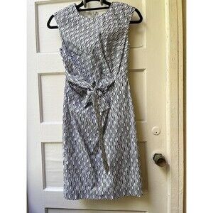 ANN TAYLOR Sheath Dress 0 Geometric Avante garde office work corporate casual